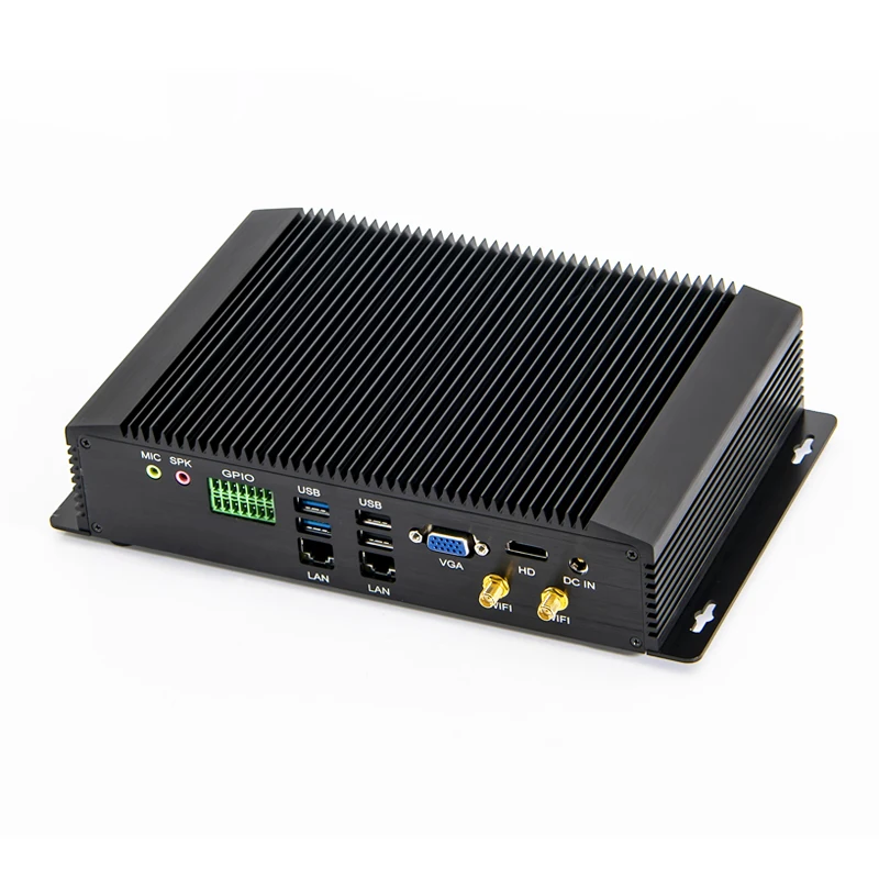 Новейший безвентиляторный мини-ПК с 6 * COM GPIO SIM Intel двухъядерный i7 4500U i5 4200U