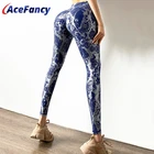 Acefancy принт Фитнес спортивные штаны, легинсы для Для женщин пуш-ап леггинсы ZC4619 бедренные женские спортивные Леггинсы Для Женщин Йога брюки спортивная одежда