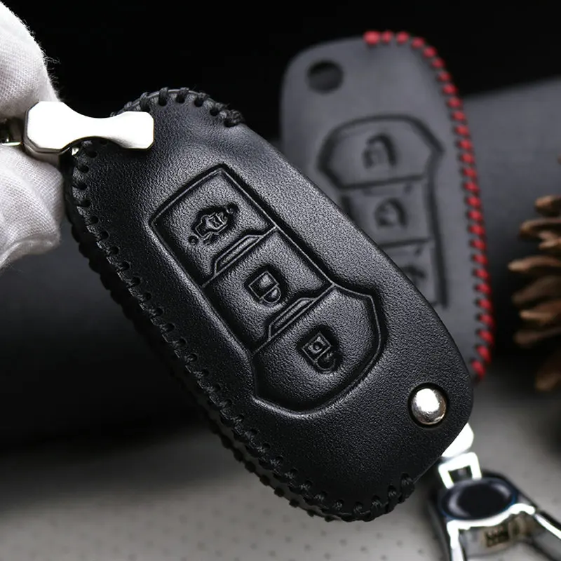 Кожаный чехол для автомобильного ключа Ford Focus 3 2 Mk2 Fiesta Mk7 Mondeo Mk3 Mk4 Kuga Fusion Max эскорт