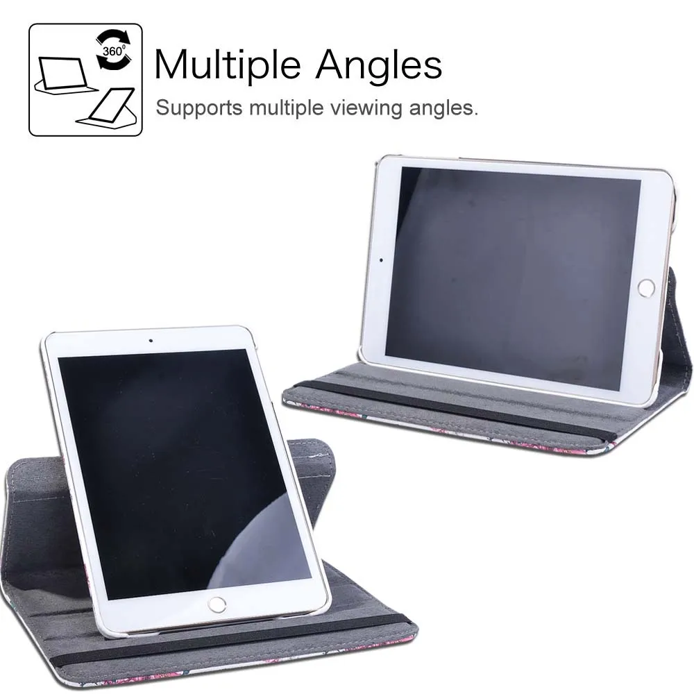 Для Apple iPad 2 3 4 9 7 дюйма-многоцветный умный чехол для планшета вращающийся на 360