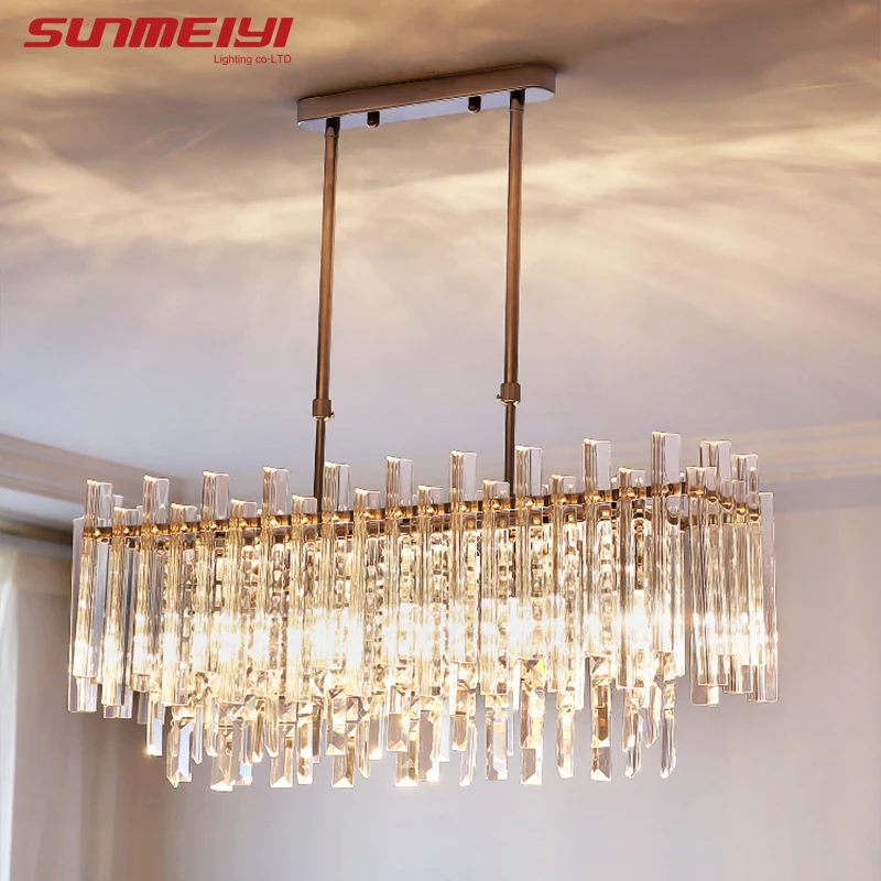 

Modern Crystal Chandeliers Ceiling Square/Round Hanging LED Chandelier For Living room Bedroom Kitchen Nordic Dining room Light