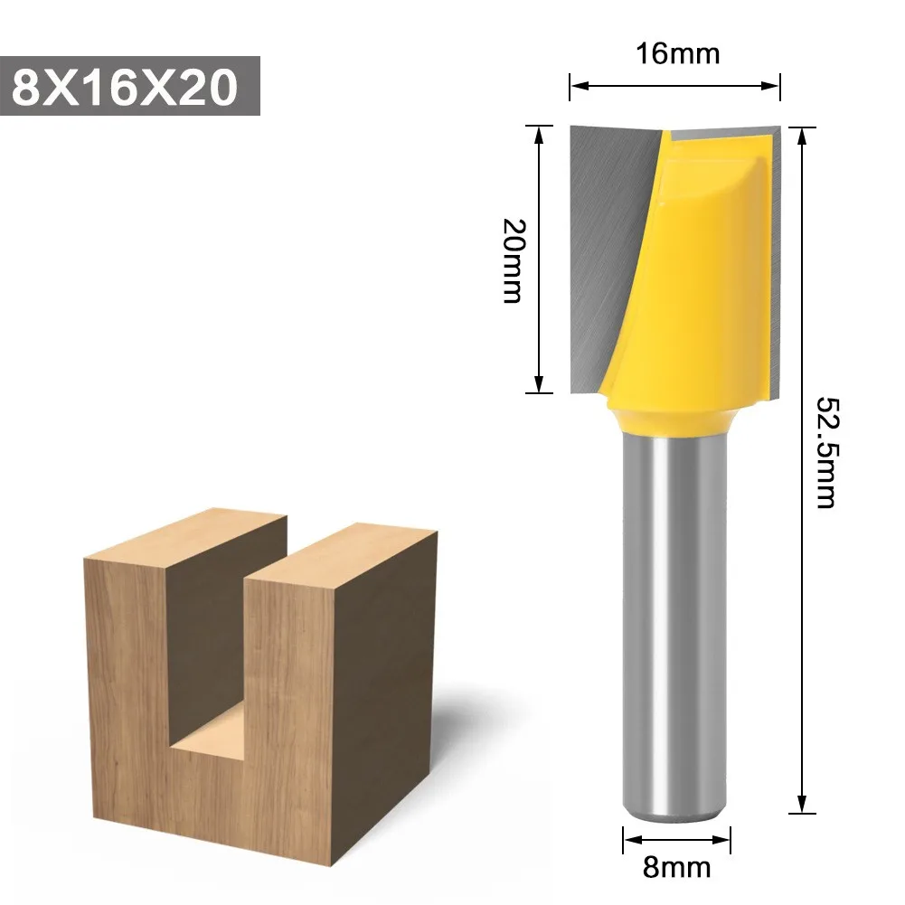 

8mm Cleaning Bottom Engraving Bit Tungsten Carbide Router Bit CNC Milling Cutter Endmill Woodworking Tools For Wood Slotting