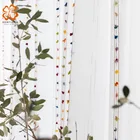 Современный в разноцветную полоску прозрачные Шторы s для Гостиная окна тюль Шторы детская Спальня вуаль прозрачные жалюзи из пряжи Панель