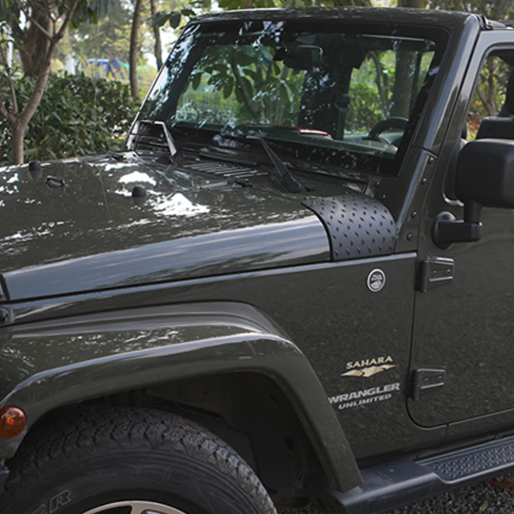 ALWAYSME 2PCS-Pack JeepWrangler капот Броня корпус Броня капот угловая защита