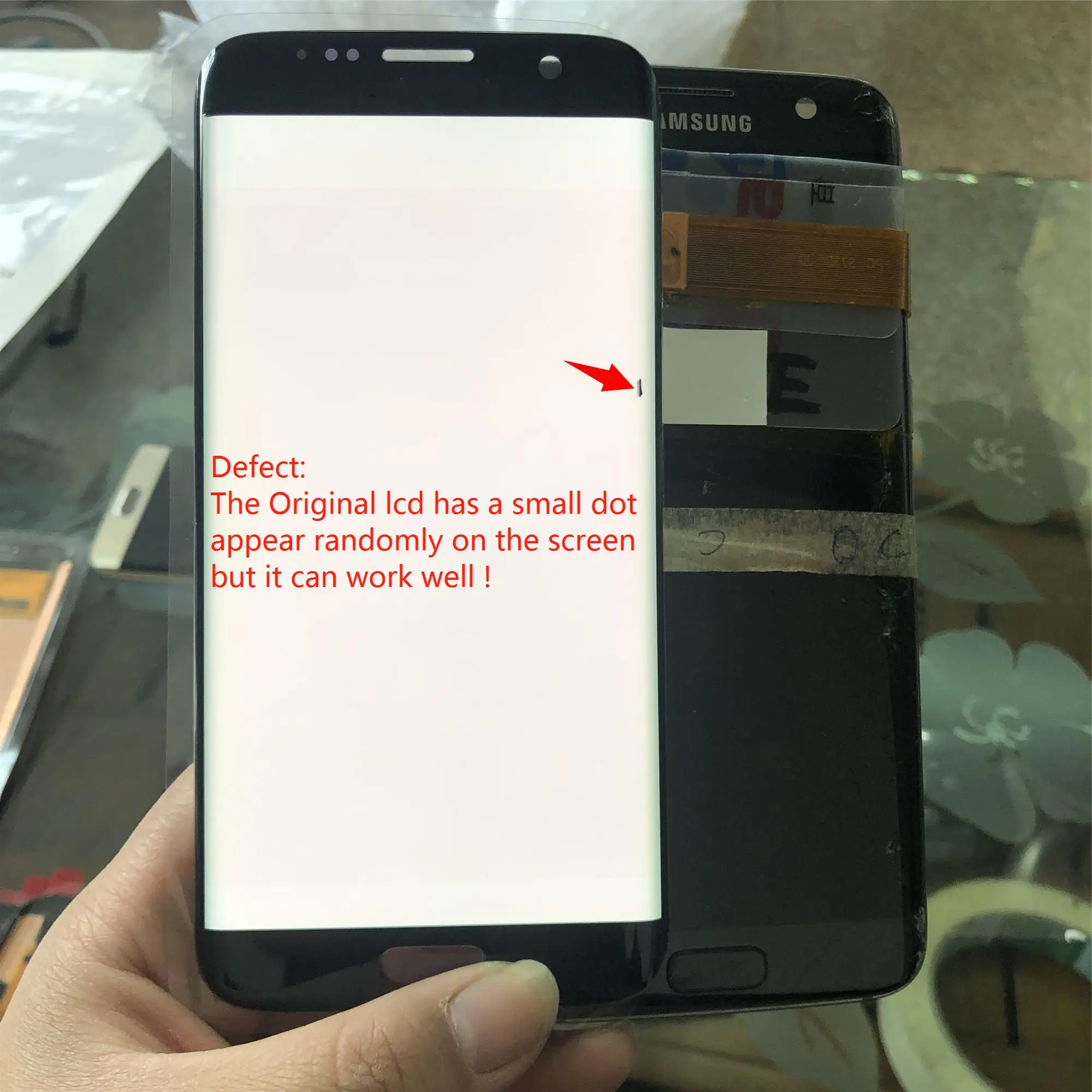Оригинальный супер AMOLED дисплей для Samsung Galaxy S7 Edge G935 G935F G935FD ЖК с рамкой дигитайзер