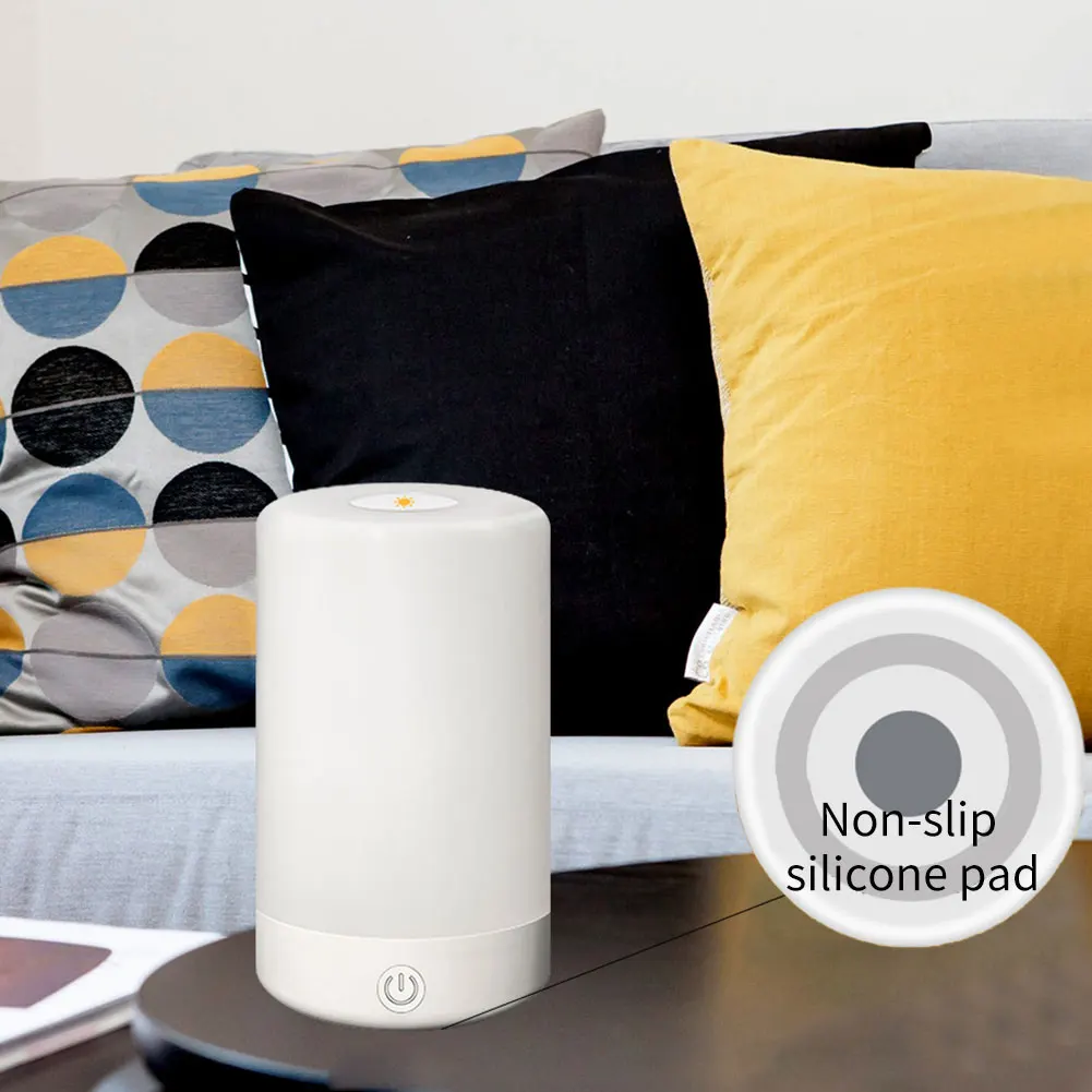 

Bedside Table Lamp Touch Control LED Nightstand Light Dimmable Color Changing Lamp USB Rechargeable RGB Light For Living Room