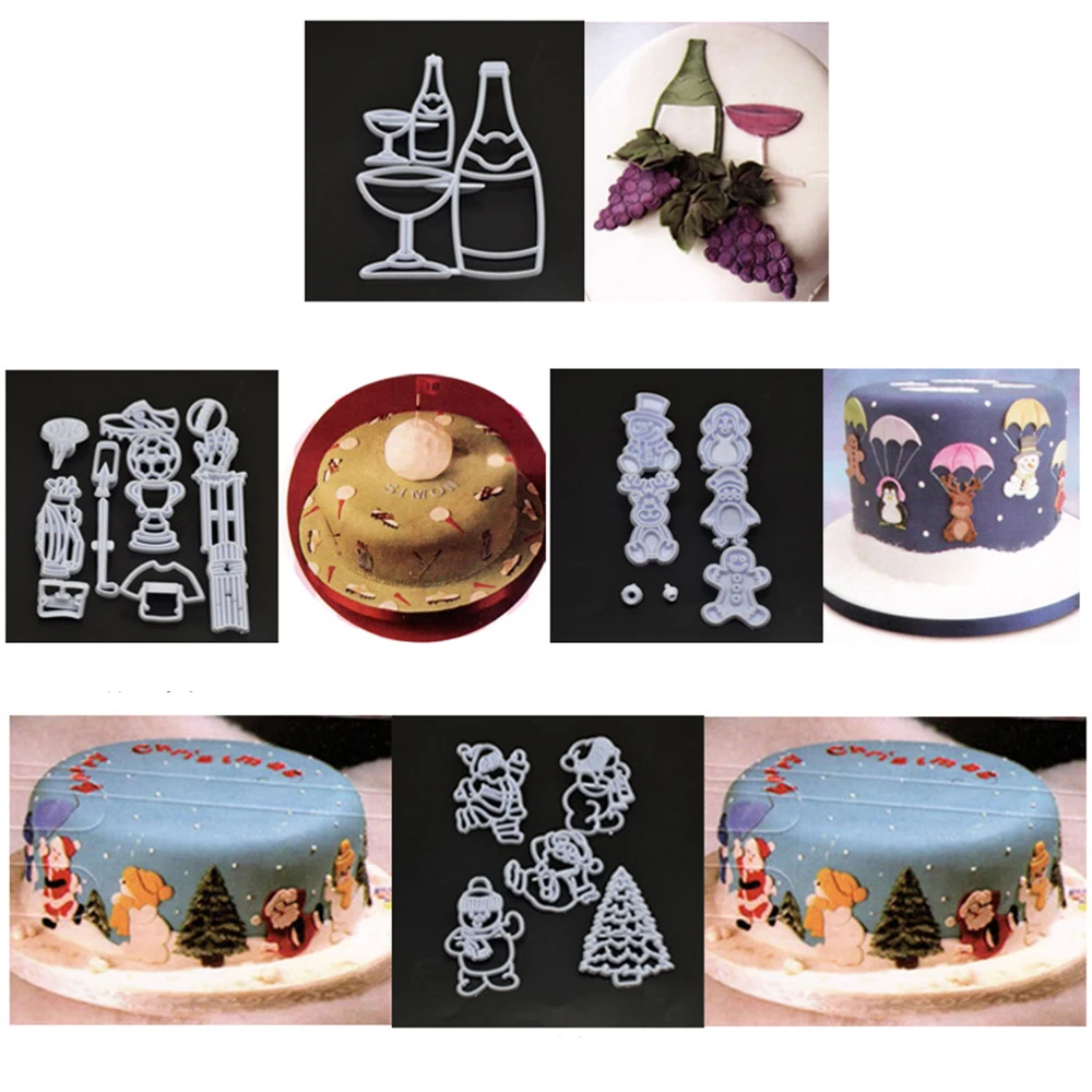 4 вида форма для торта на крестины десерт поп-пластик 3D муссы выпечка