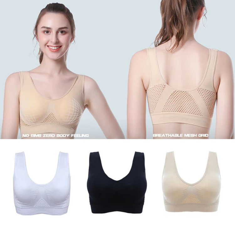 Женский спортивный бюстгальтер с эффектом пуш-ап черный и белый цвета | Спорт