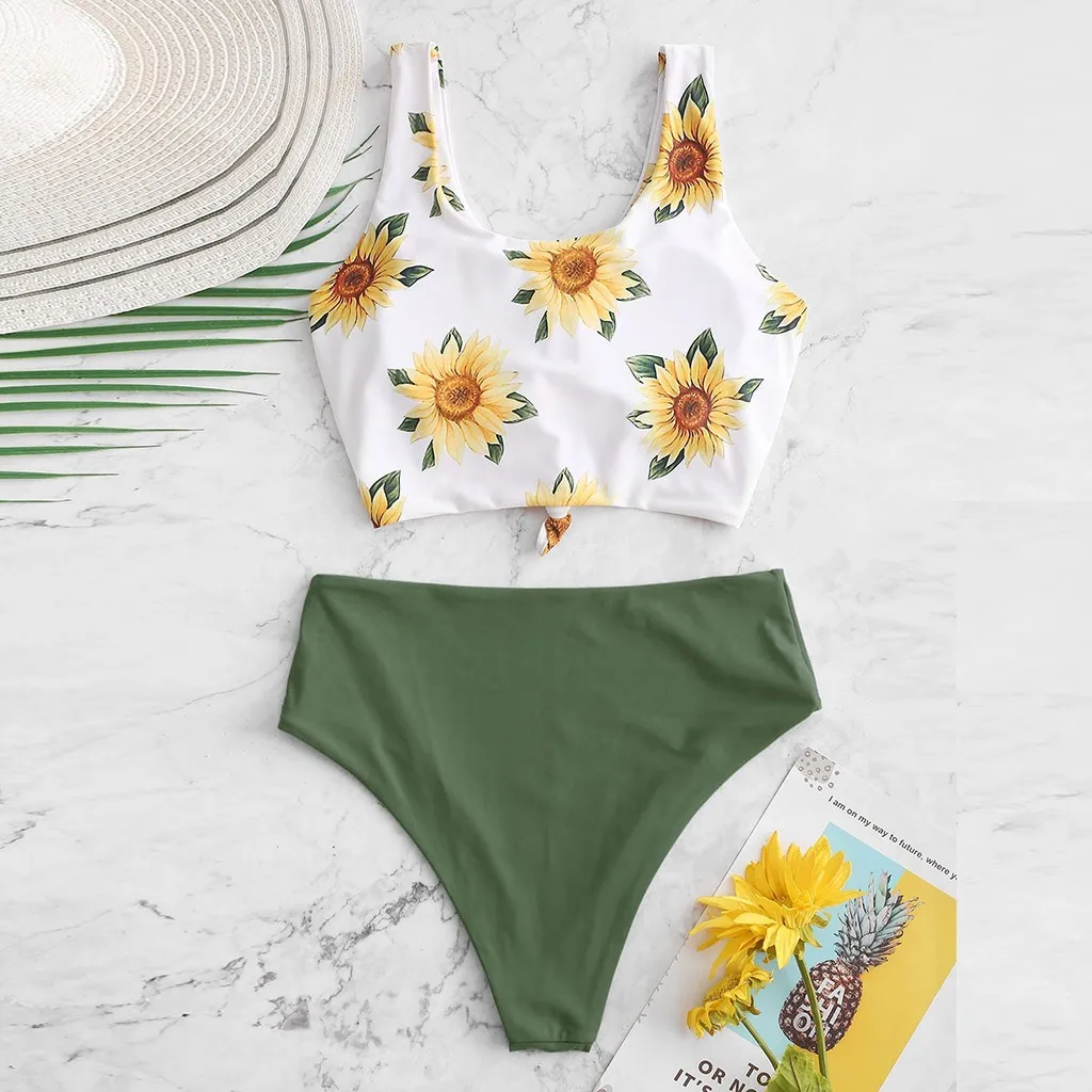 Женское бикини SAGACE купальник с высокой талией монокини пуш-ап 2020 | Женская одежда