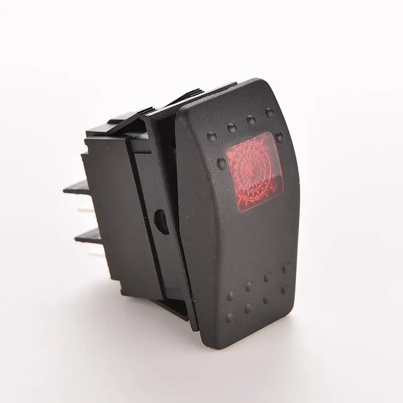 

2016 Новый ВКЛ./ВЫКЛ. СВЕТОДИОДНЫЙ Автомобильный Swtich 12 В 20A водонепроницаемый бар ARB Carbling Rocket переключатель красный