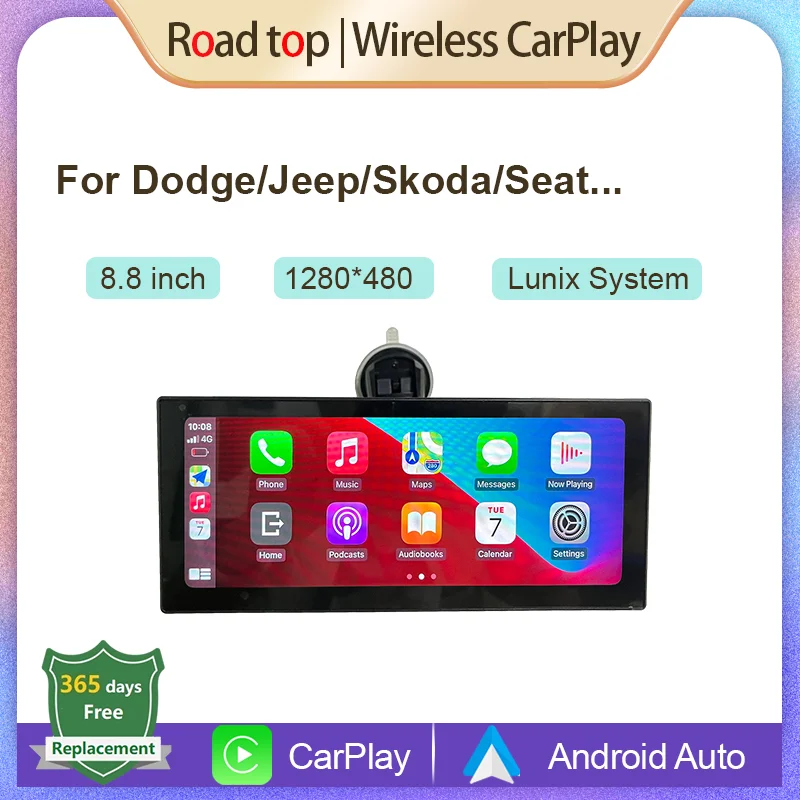 Road Top сенсорный экран системы Linux с беспроводной CarPlay Android автомобильная навигация