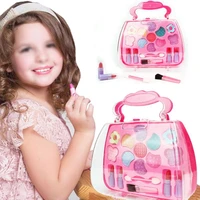 girls makeup box fashion kids cosmetics make up set toys safe makeup set box princess beauty pretend play party baby toys tslm1