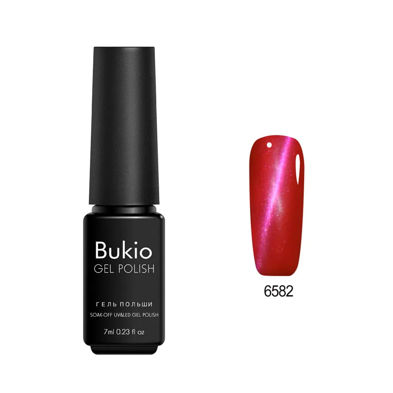 Гель-лак Bukio 3d кошачий глаз магнитный лак для ногтей Полупостоянный