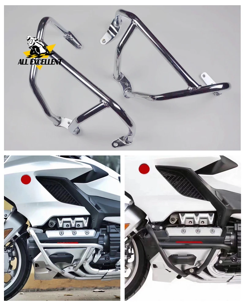 Бампер для HONDA Gold Wing 1800 GL1800 F6C 2018 2019 бампер защиты двигателя черный и