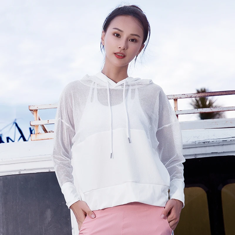 Женская футболка для йоги с длинным рукавом быстросохнущая дышащая Спортивная