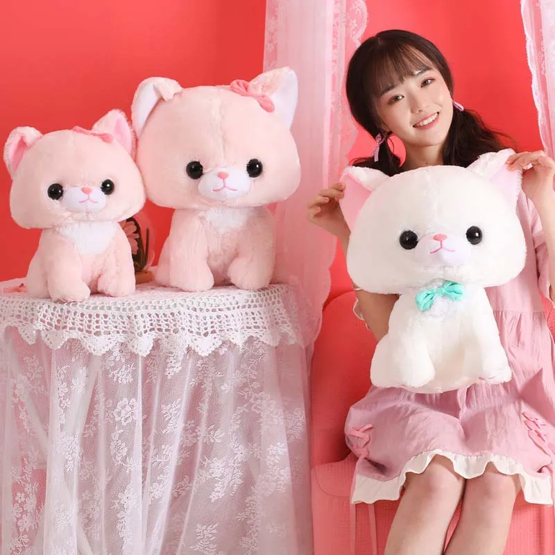 

Soft Cartoon Cat Plush Fill Cushion Pillow Toys Soft Stuffed Animals Cat Doll For Kids Baby Lovely Girls Christmas Birthday Gift