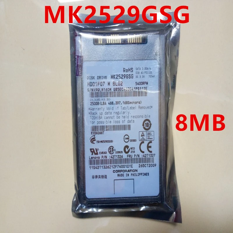 New Original HDD For Toshiba 250G 1.8