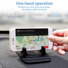 Universal Car Phone Holder 360 Degree Rotation Cell Mobile Phone Desktop Stand Antiskid Soft Silicone Holder for Phone In Car