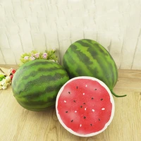 1pcs high imitation fake artificial watermelon fruitartificial plastic fake simulated watermelon fruit mode