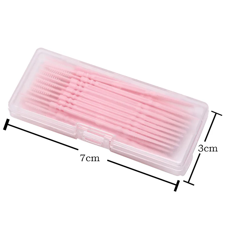 

40Pcs/ box Portable Double-headed Plastic Toothpick Oral Dental Picks Eco-Friendly Tooth Pick 6 Colors