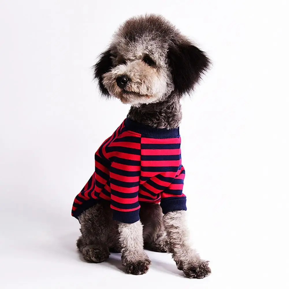 

Жилет для домашних животных, удобный эластичный хлопковый полосатый жилет для собак для повседневной носки