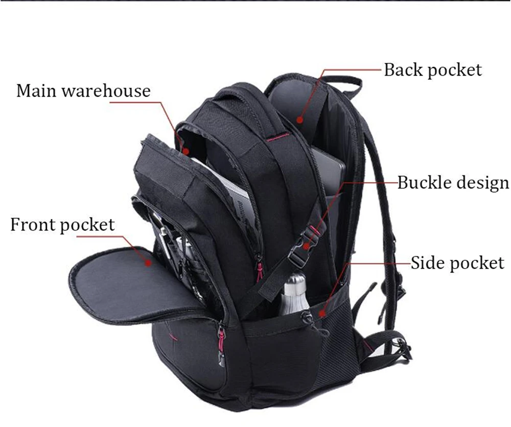 Xiaomi UREVO 25L Большой Вместительный мужской рюкзак, Мужская 15 дюймовая сумка для компьютера, водонепроницаемая дорожная сумка, многофункциональный рюкзак, сумка