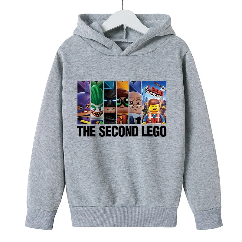 

2021 New Pullover Street Hip Hop Lego Toy Figure Hoodie Boy Polyester Long Sleeve Casual Sweatshirt Kids Brother Eye Clothes Gir