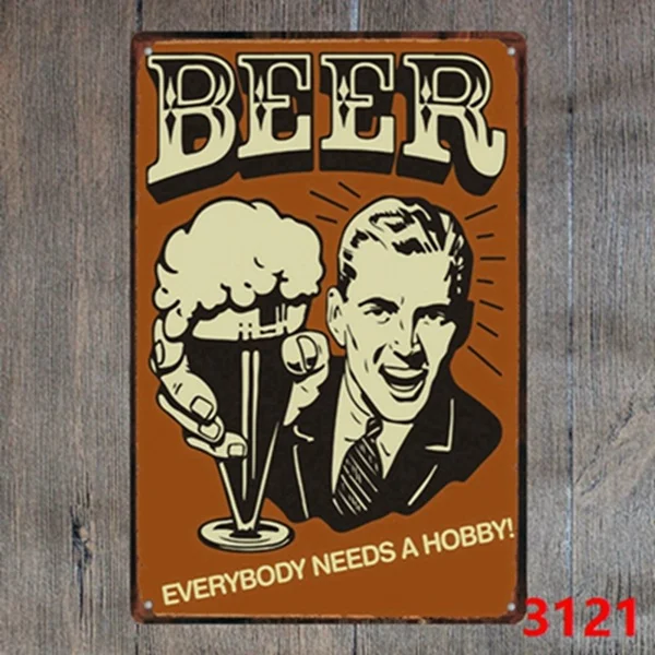 

Metal Tin Sign Bar Pub Home Wall Decoration Retro Metal Art Poster Crafts28