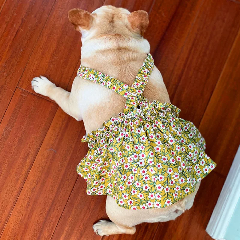Summer Pug Dog Clothes French Bulldog Dress Poodle Schnauzer Pet Clothing Frenchies Dog Costumes Dresses Welsh Corgi Skirt