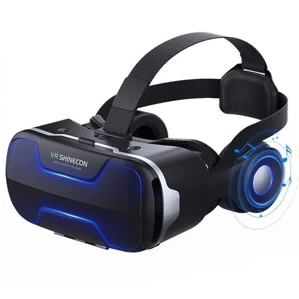 Vr очки шлемы. VR шлем Shinecon. VR Shinecon g02. VR Shinecon Virtual reality Glasses. VR Shinecon с наушниками.