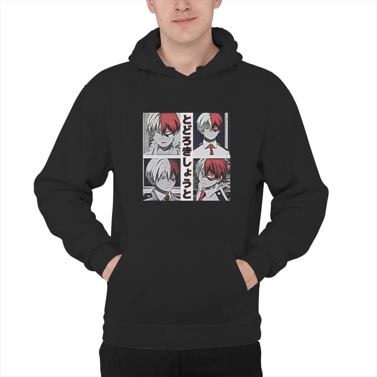 

Men's Hoodie Shoto Todoroki Expressions BNHA My Hero AcademiaCustom Fashion Punk Oversized Streetwear Mens Clothes 39969