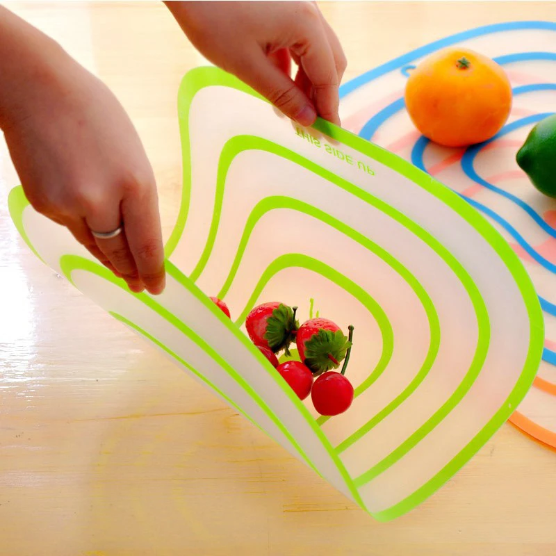 Кухонная разделочная доска нескользящая матовая прозрачная инструменты для