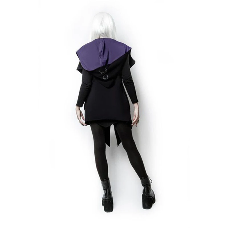 

Women's Fashion Cosplay Coat Hooded Jacket Print Long Sleeve Witch Moon Hoodie Zipper Hoodies Casual Plus Size S-5XL