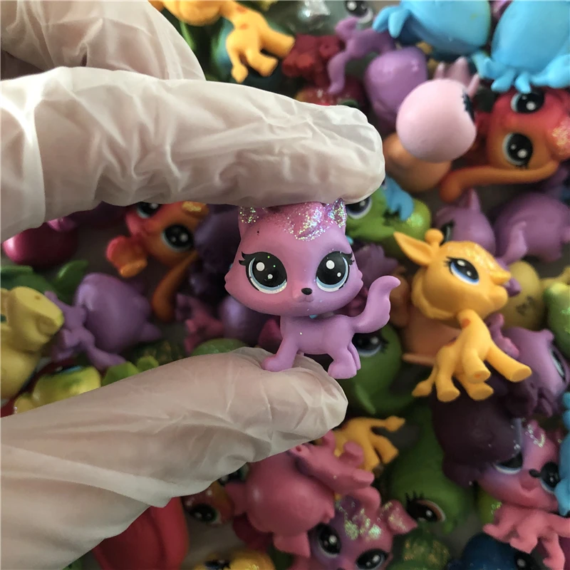 LPS собак маленькие питомцы игрушки для мальчиков и девочек оранжевая фигурка