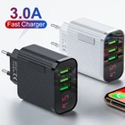 Зарядное устройство для телефона с 3 USB-портами, 3 А