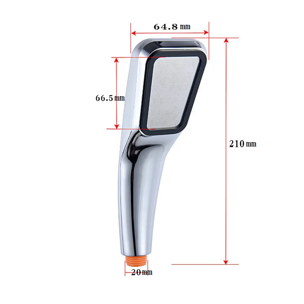 

300 Hole Square High Pressure Bathroom Rainfall Shower Head Handheld Shower Water Saving Shower Head Filter Sprayer Head