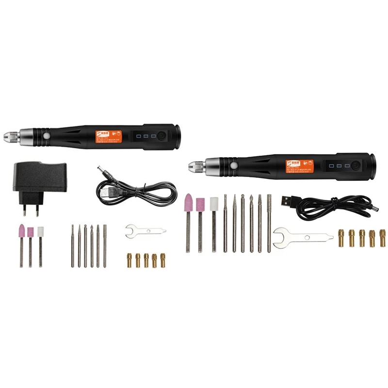 

SINAIJIE 15000 об/мин Регулируемый Электрический шлифовальный станок Дрель вращающийся инструмент шлифовальный станок USB гравировальная ручка с ...