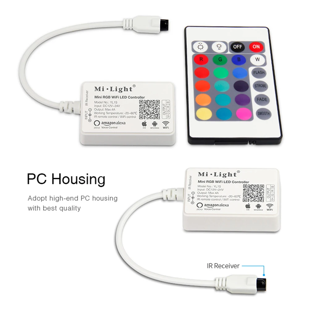 Milight Wi-Fi RGB/RGBW светодиодный Управление Смартфон музыкальным таймером Alexa