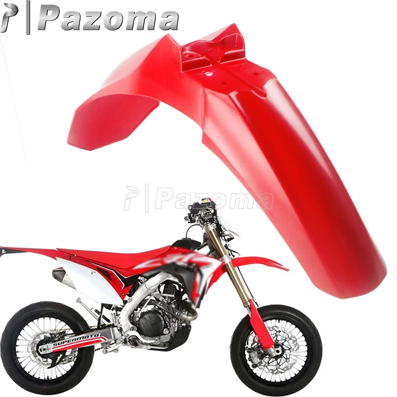 

New Red Motocross Front Fender Supermoto Mudguard For Honda CRF450R 2013-2016 CRF250R 2014-2017 MX Enduro Dirt Bike Mud Guards