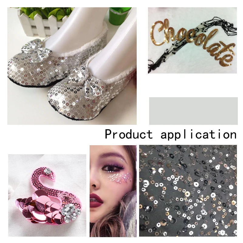 

Horse Shape PVC Bulk Nails Sequins Nails DIY Sequined Clothing Sewing Supplies Footwear Accessories Party Decoration