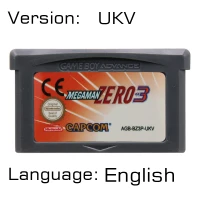Mega Man Zero 3 UKV 32 бит видеоигры картридж Консоли Карты для nintendo GBA Mega Man английская языковая версия - Цвет: Mega Man Zero 3 UKV