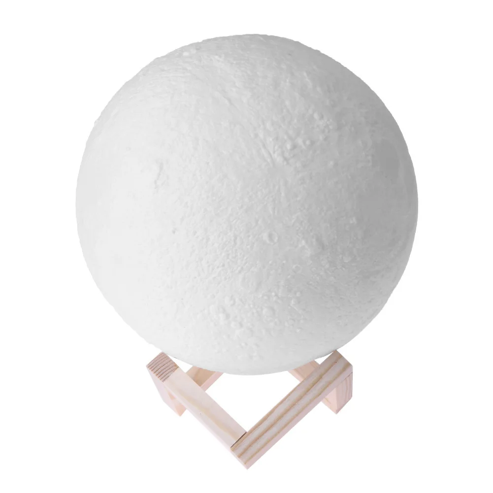 

3D Print Moon LED Children Night Light Dimmable Touch USB Bedside Table Desk Lamp for Home Room Decorative Gift Night Lamp