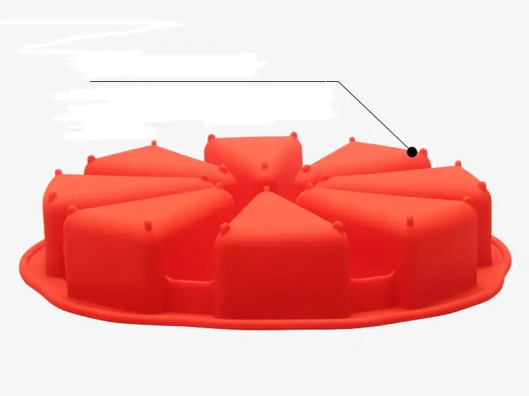 Новая форма для торта 3D силиконовая 8 точек выпечки кексы и желе хлеба