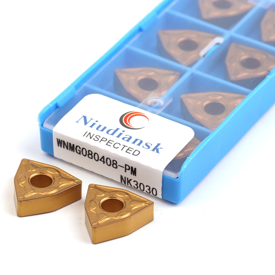 

WNMG080404-PM NK3030 WNMG080408-PM NK3030 Carbide CNC lathe turning inserts Cutting tools CVD coating processing tools for steel