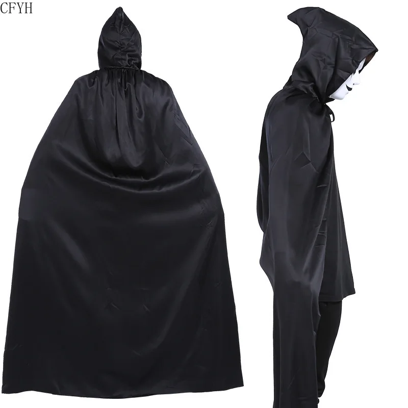 

Halloween Witch Robe Adult Kids Cloak Grim Reaper Vampire Cosplay Costume Halloween Party Stage Performance Cosplay Costume