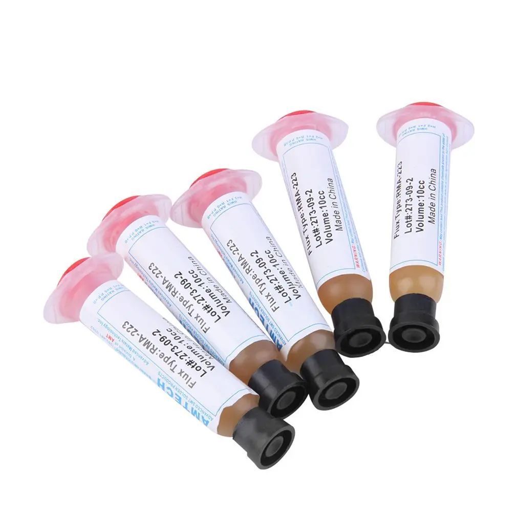 

5pcs Solder Soldering Paste Flux Grease RMA-223 10cc for LED BGA SMD PGA Top Sale 2017