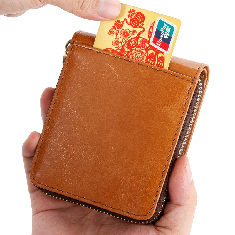 PI UNCLE 2022 100% Genuine Leather Men Wallet Coin Purse Small Card Holder PORTFOLIO Portomonee Male Walet Pocket Coffee Money | Багаж и