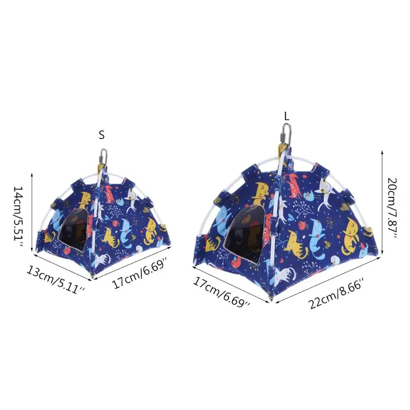 Зимняя теплая птица хомяк домик для кровати игрушечный гамак попугаев