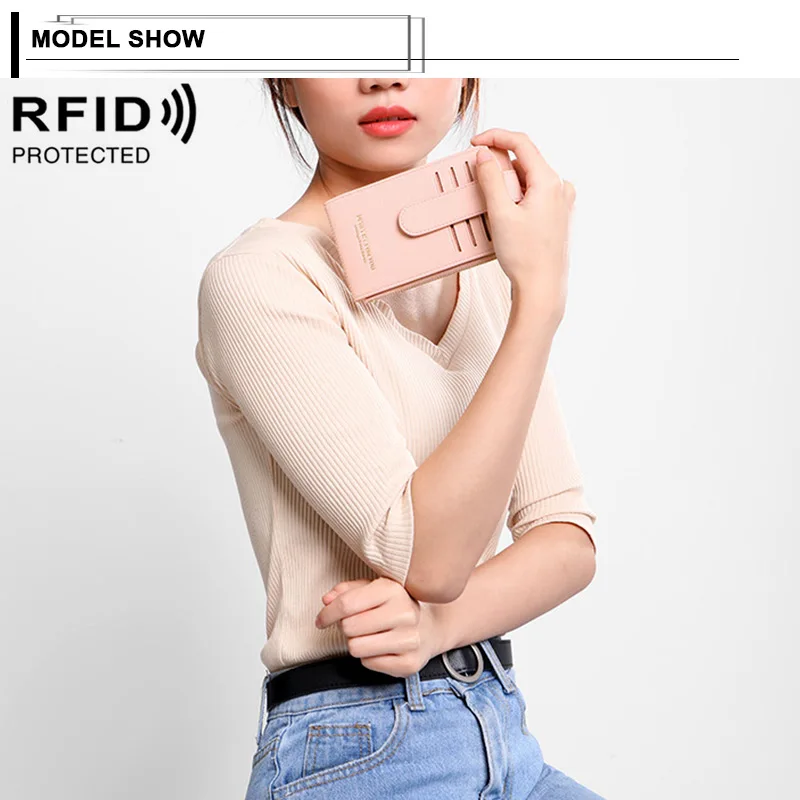 Многофункциональные женские кошельки противоугонная RFID монетница держатель ID