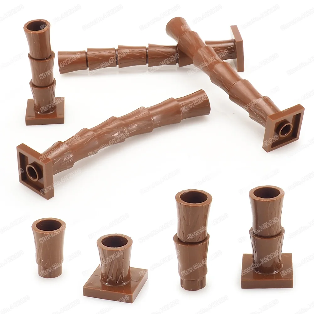 Модели деревьев ствол пальмы детали конструктора МОК вид на улицу сборные